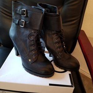 High Heel Combat Boot